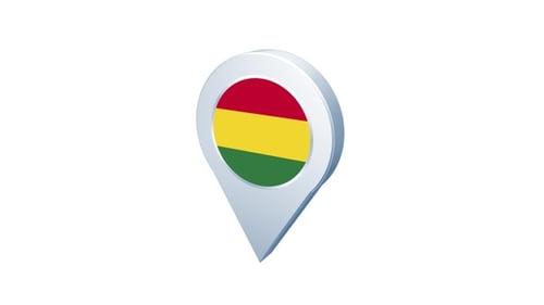 Bolivia Flag Pin Icon