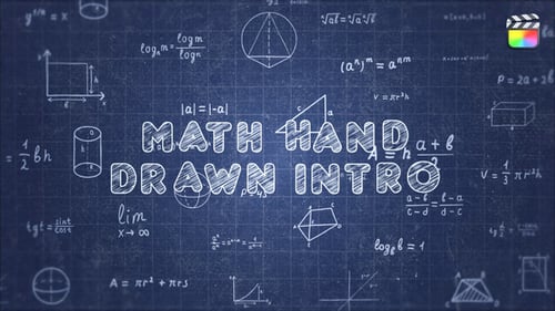 Math Hand Draw Intro - FCPX