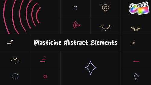 Elementos abstractos de plastilina | FCPX