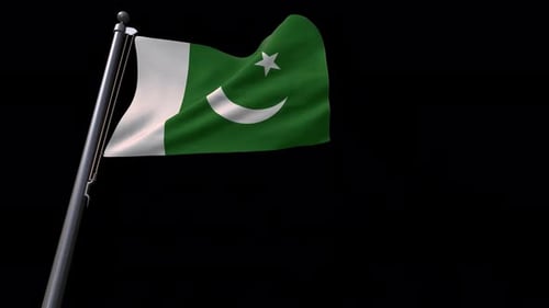 Realistic Waving Flag of Pakistan Animation