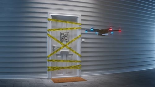 Drone controls home isolation and quarantine during COVID-19 epidemic.