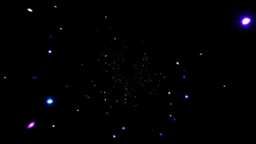 Abstract Glowing Particles Background Loop