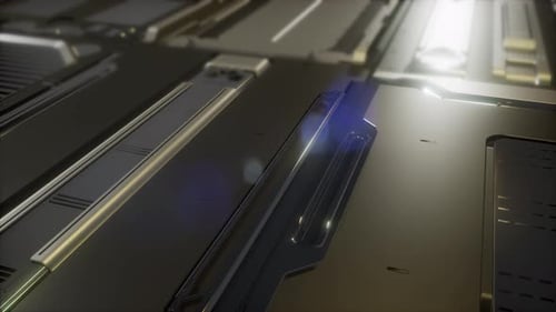 Sci-Fi-Metallhintergrund