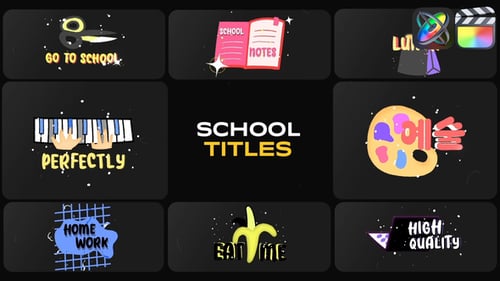 Sticker School Titles for FCPX