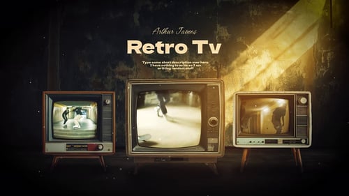 Retro TV Opener with Dynamic Screen Displays