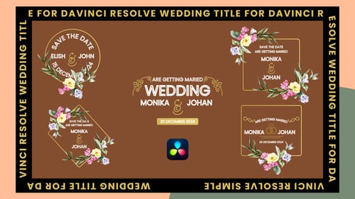 Wedding Titles Davinci Resolve