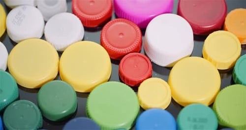 Few Plastic Bottle Caps - Plastic Processing Recycling Industry