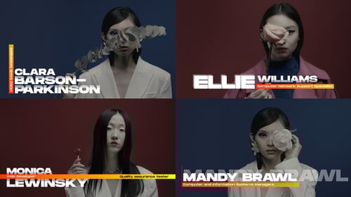 Dynamic Animated Lower Thirds with Modern Minimal Design