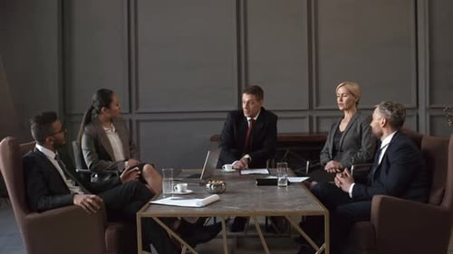 Diverse Business Team Meeting in Conference Room