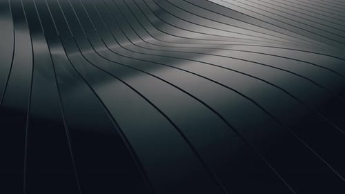 Abstract Flowing Dark Waves Motion Background