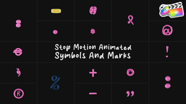 Stop Motion Animated Symbols And Marks | After Effects, Elements ft. 2d ...