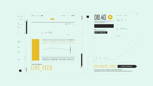 HUD Typography Medical Data