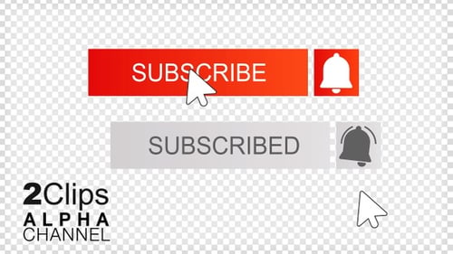 Animated Subscribe Button and Notification Bell Lower Third