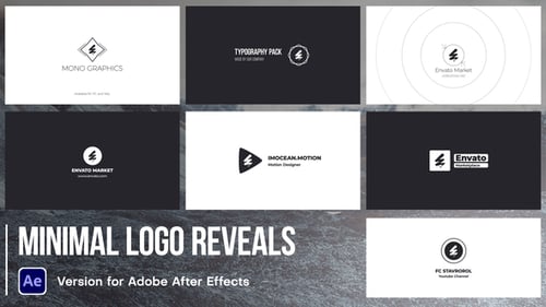 Clean Minimal Logo Reveal Animations Pack