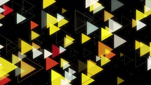Abstract Geometric Triangles Dynamic Background Animation
