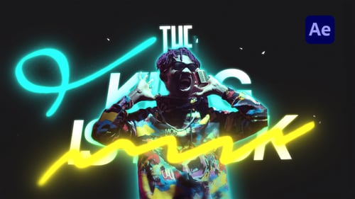 Grunge Neon Personal Promo