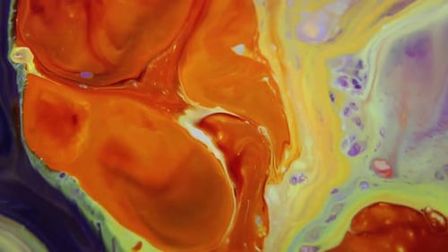 Abstract Swirling Colors Close-Up