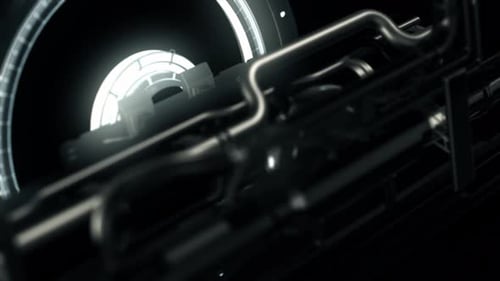 Futuristic Industrial Technology Logo Reveal Intro