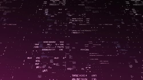 Digital Code Stream Animated Background