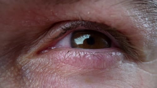 Extreme Close Up of an Eye Opening