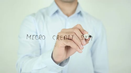 Writing Micro Credit System on Clear Surface