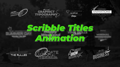 Dynamic Kinetic Typography Titles with Graphic Accents