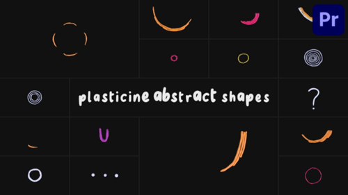 Plasticine Abstract Shapes | Premiere Pro MOGRT