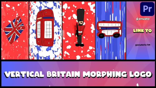 Logo Vertical Britain Morphing para Premiere Pro