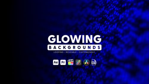 Dynamic Neon Geometric Looping Backgrounds Pack