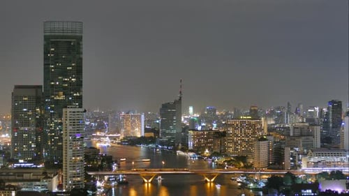 Beautiful building architecture around Bangkok city in Thailand