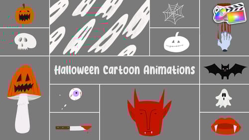 Christmas Cartoon Animations with Festive Elements