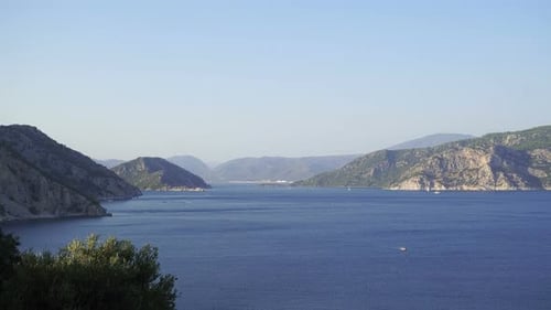 Fascinating Mountain View Of The Aegean Sea