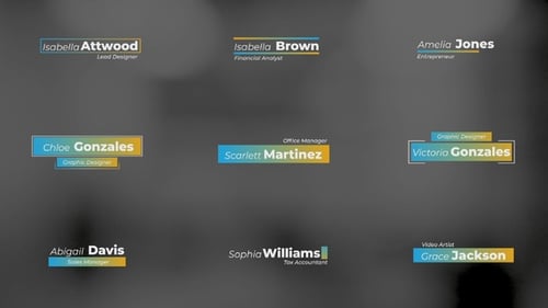 Classic Elegant Lower Thirds Davinci Resolve
