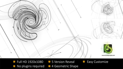 Geometric Sketch Reveal Logo
