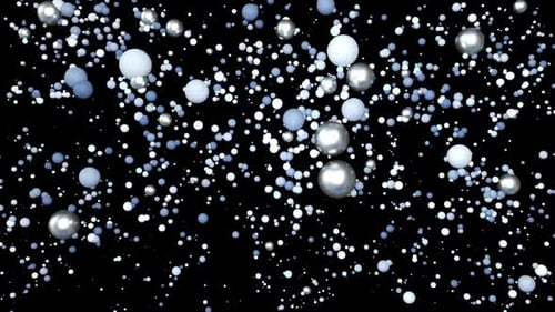 Abstract Floating Spheres Looping Background