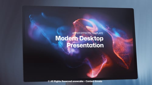Clean Desktop Monitor Presentation for Modern Portfolio Display