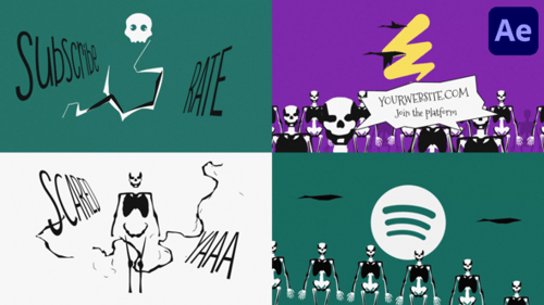 Halloween Logo Event Promo for After Effects