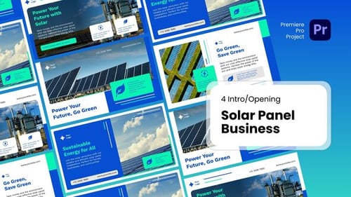Intro - Solar Panel Business Premiere Pro Templates