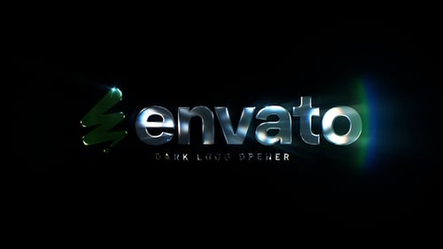 Cinematic Dark Logo Reveal with Dynamic Light Flares