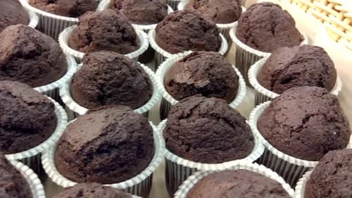 Close Up Shot of Display Cakes in a Confectioner Shop Window