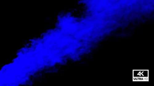 Der größte aufsteigende blaue Rauch