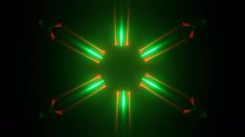 Multicolor Pulsating Futuristic Psychedelic Hypnotic VJ Seamless Loop Background