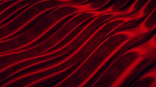Gewellte rote metallische 3D-Linien