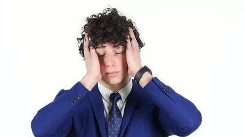 Portrait of Angry Young Businessman