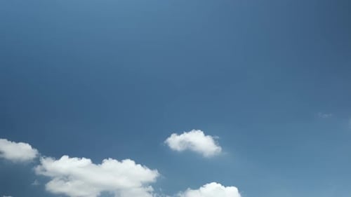 Blue Sky Filled with White Fluffy Clouds