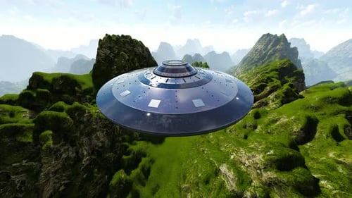 Ufo In den grünen Bergen