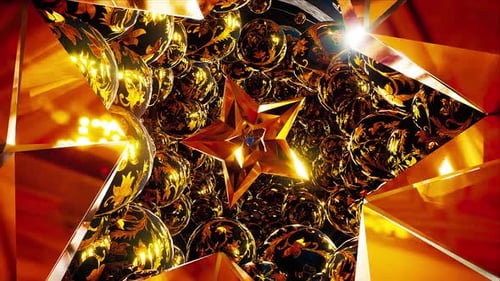 Golden Stars Fancy Tunnel