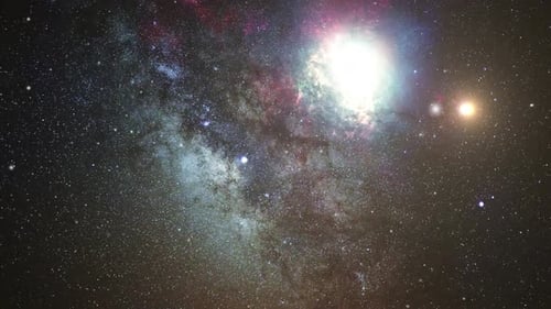 a bright light in the darkness of the universe