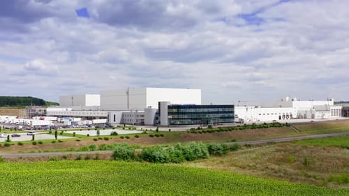 Vue aérienne de l'usine moderne. Vue aérienne par Drone des bâtiments d'usines industrielles