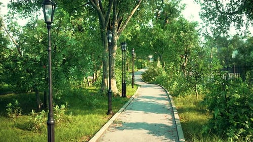 Empty Park After Park is Closed Due to Coronavirus Covid19 Pandemic Outbreak